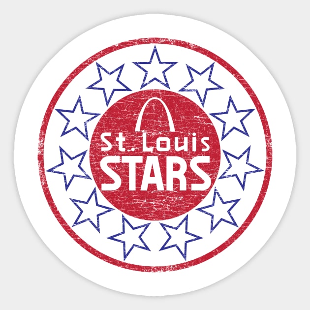 St Louis Stars Vintage T-shirt Sticker by zurcnami